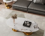 BÀN TRÀ SOFA HÌNH ELIP + TAP TRÒN - TS0001