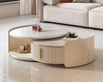 BÀN TRÀ SOFA ĐÔI TRÒN-LỒNG HỘC TỦ - TS0010