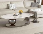 BÀN TRÀ SOFA HÌNH ELIP + TAP TRÒN - TS0004