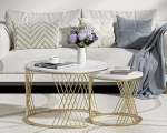 BÀN TRÀ SOFA ĐÔI TRÒN - TS0018