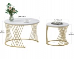 BÀN TRÀ SOFA ĐÔI TRÒN - TS0018
