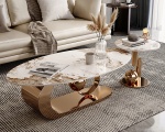 BÀN TRÀ SOFA ELIP - TÁP TRÒN - TS0016