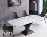 BÀN ĂN MẶT ĐÁ CERAMIC - CHÂN TRỤ Y - TD0005