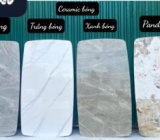 So sánh bàn ăn mặt đá cẩm thạch và bàn ăn mặt đá Ceramic (đá phiến)