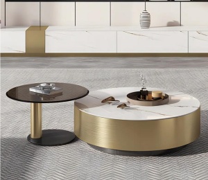 BÀN TRÀ SOFA ĐÔI TRÒN - TS0014