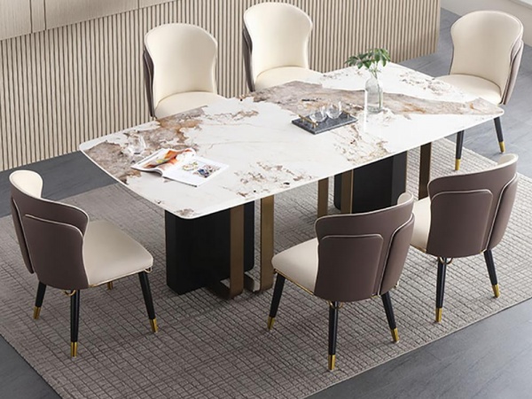 BÀN ĂN MẶT ĐÁ CERAMIC - TD0002